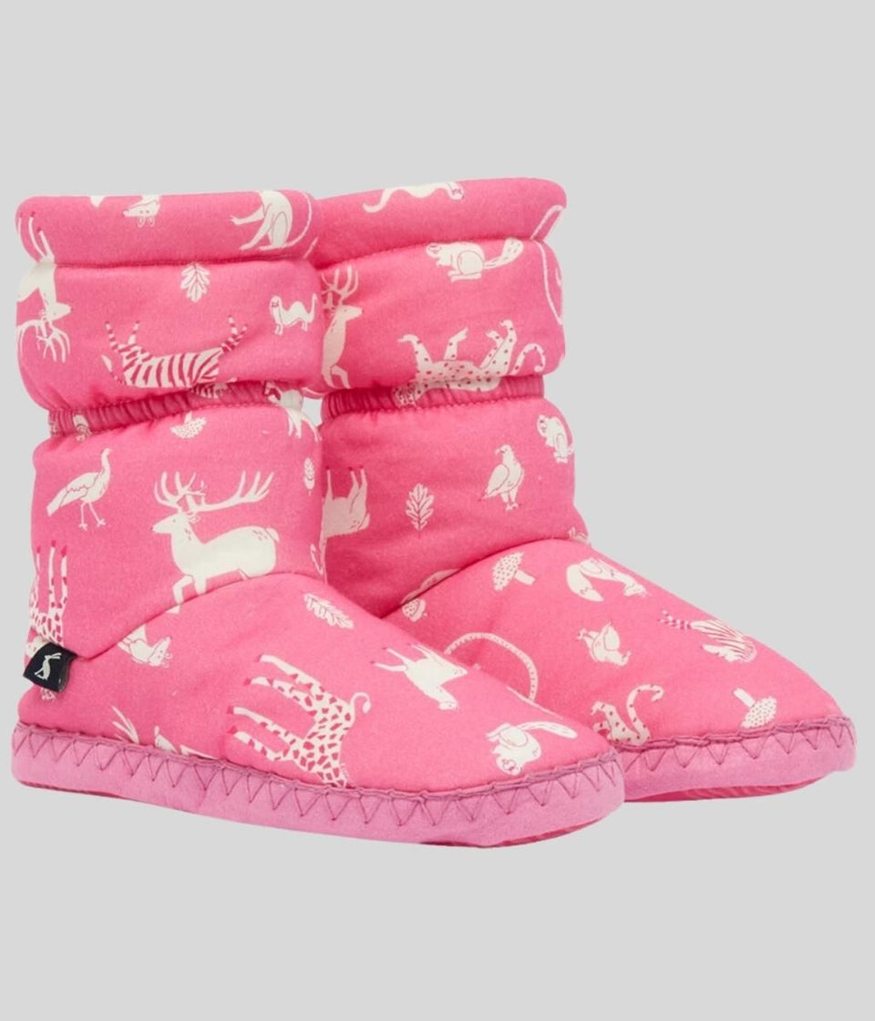 Pink Kids Animal Padabout Slipper Boots