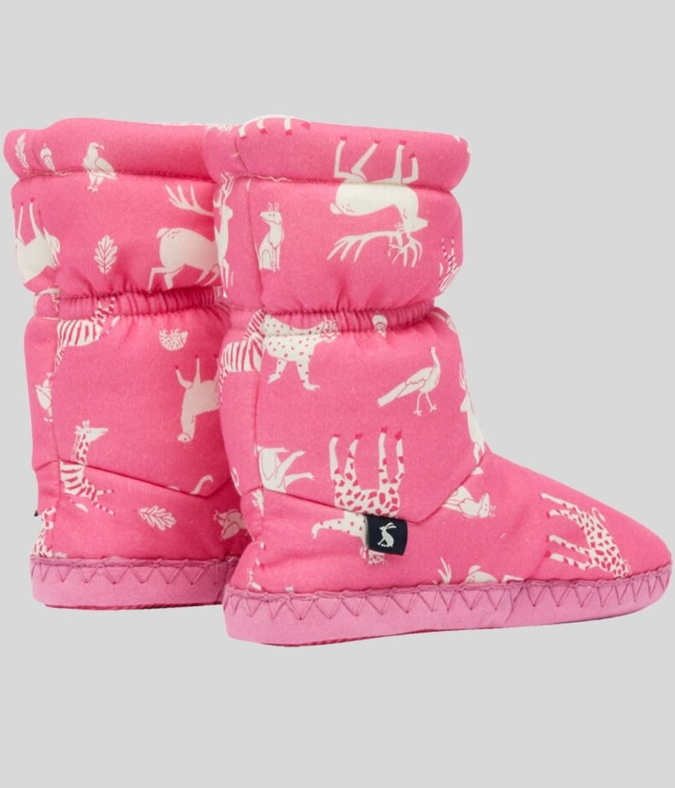 Pink Kids Animal Padabout Slipper Boots