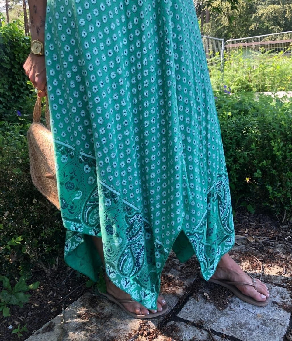 Jade Mandala Hanky Hem Cami Dress