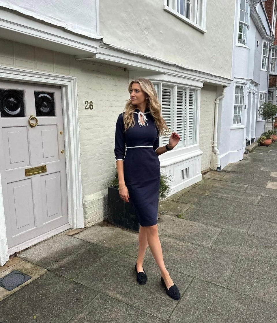 Navy Layla Ponte Dress