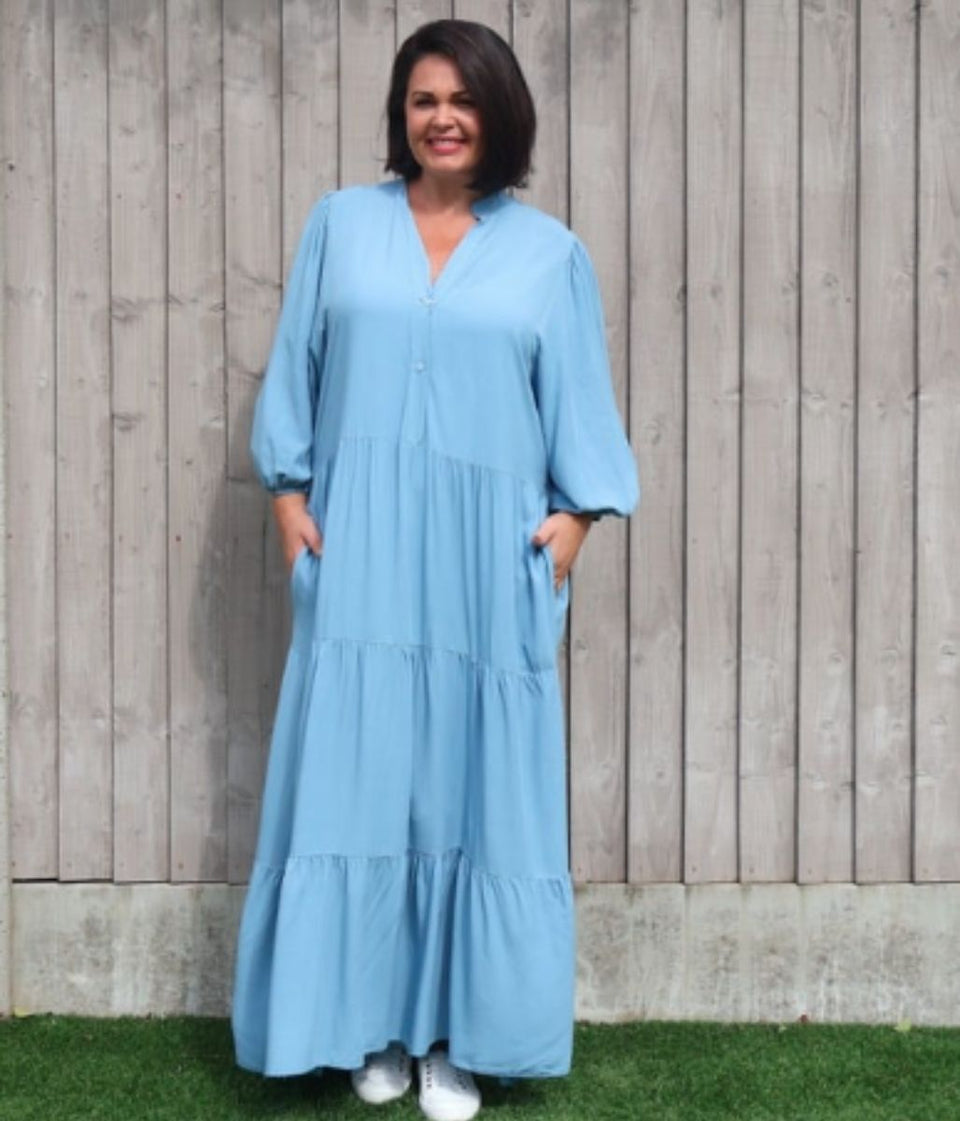 Shirt dress maxi length on sale