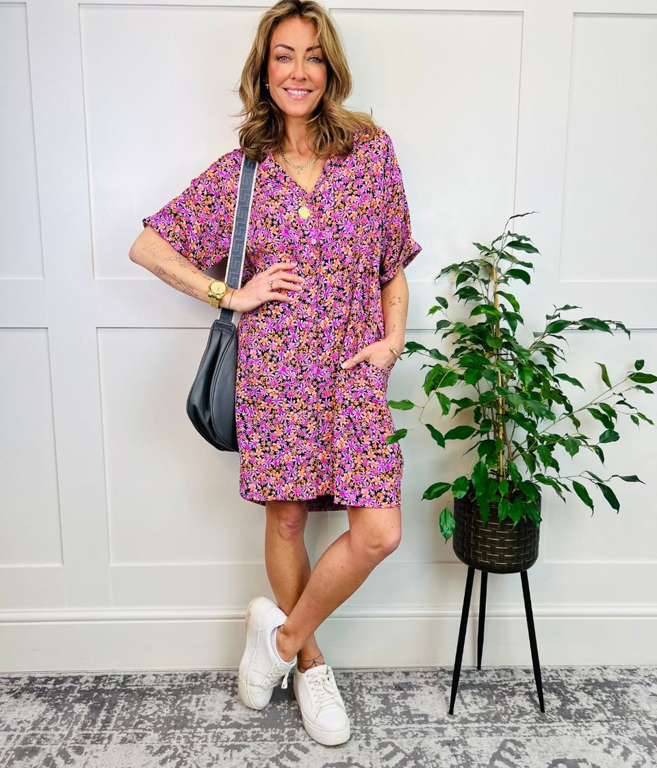 Ditsy Floral Shirt Dress