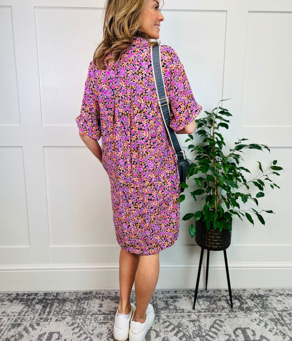 Ditsy Floral Shirt Dress