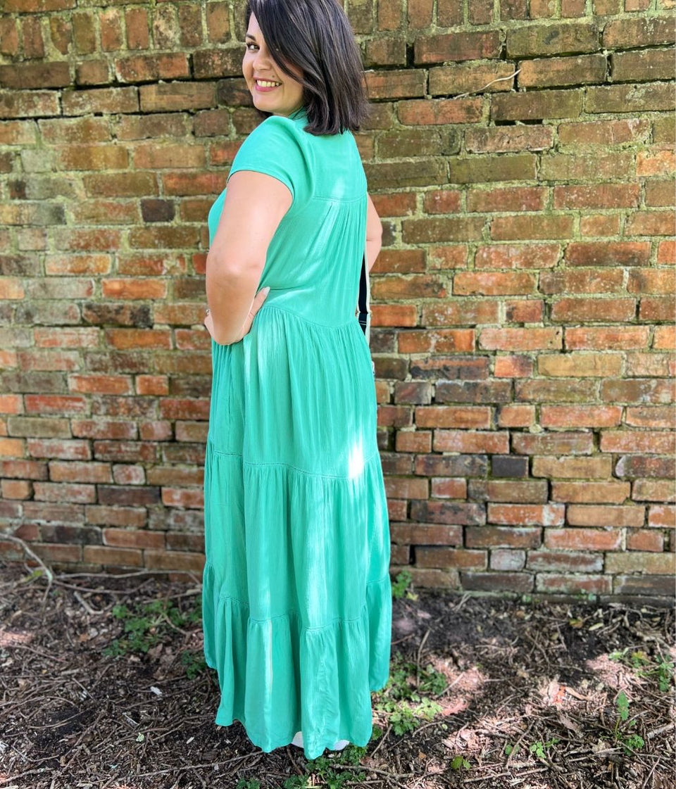 Brakeburn Green Wynn Maxi Dress