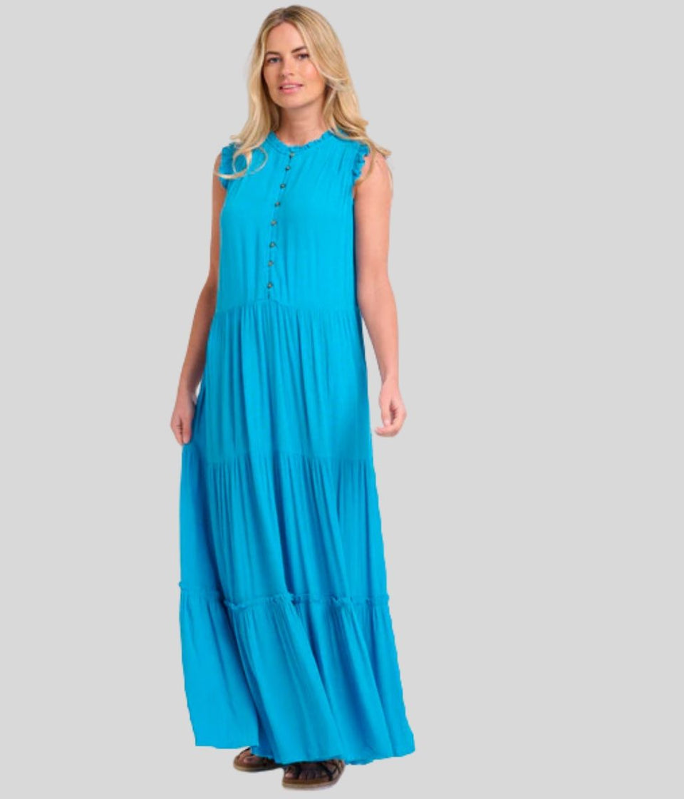 Brakeburn Blue Zenni Maxi Dress