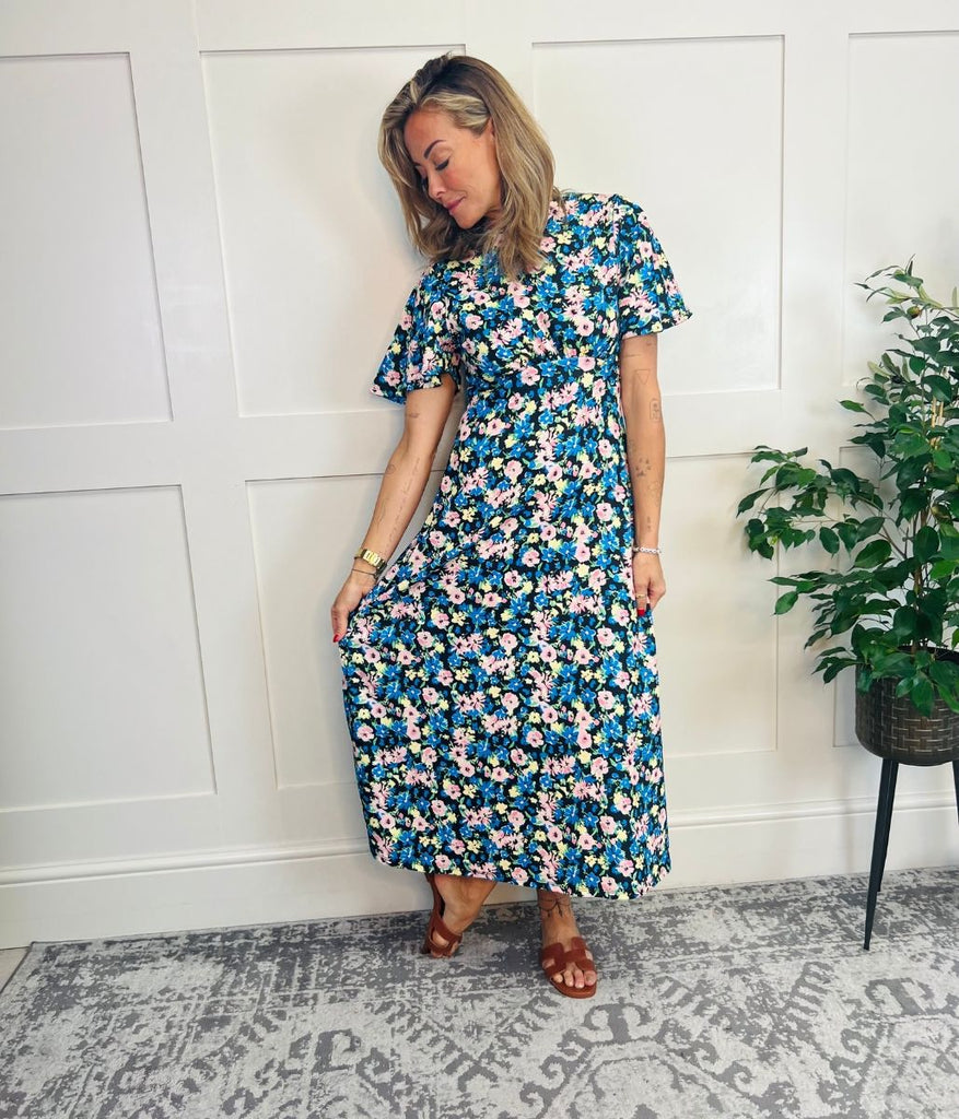 Vintage Floral Print Kate Midi Dress – Highstreet Outlet UK