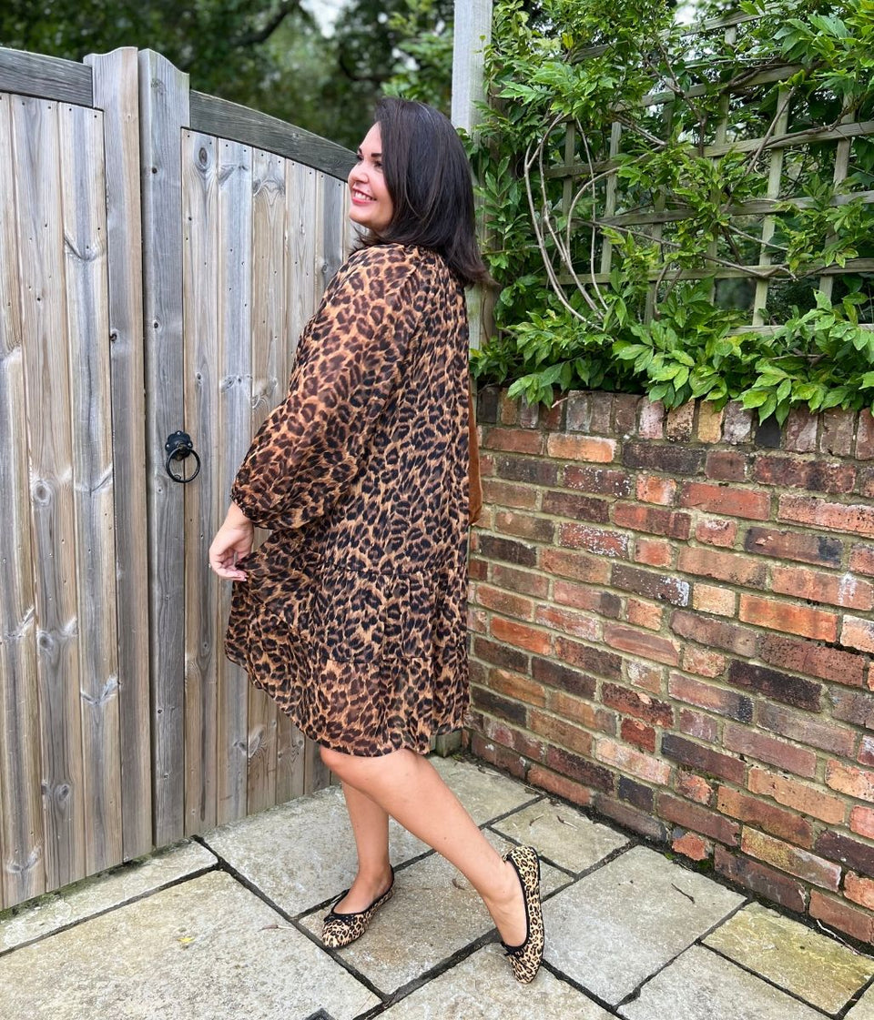 Leopard Print Willow Tiered Dress