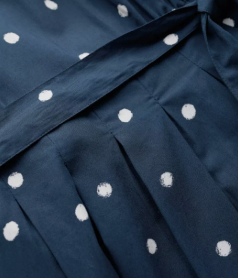 Navy Polka Dot Belle Dress