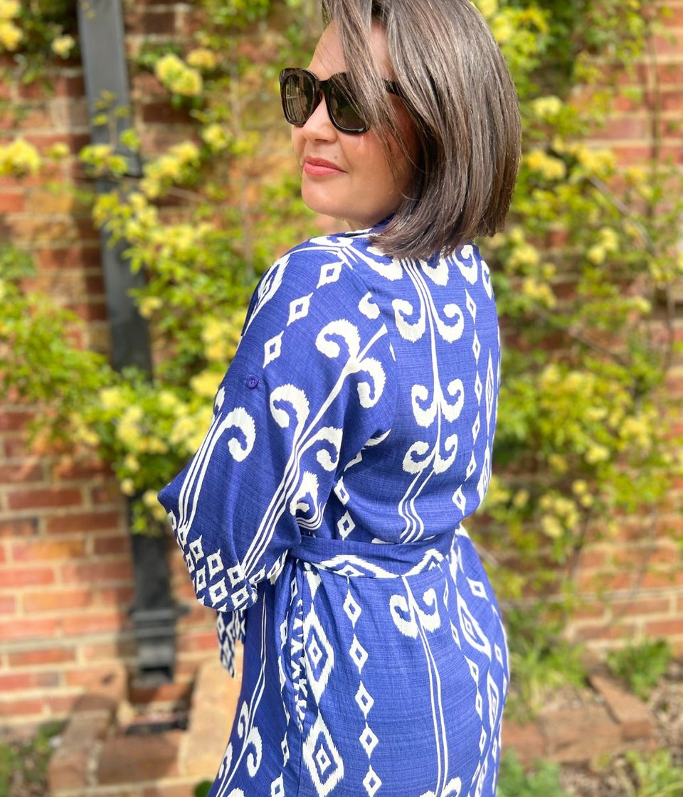 Blue Baroque Emma Belted Shirt Dress