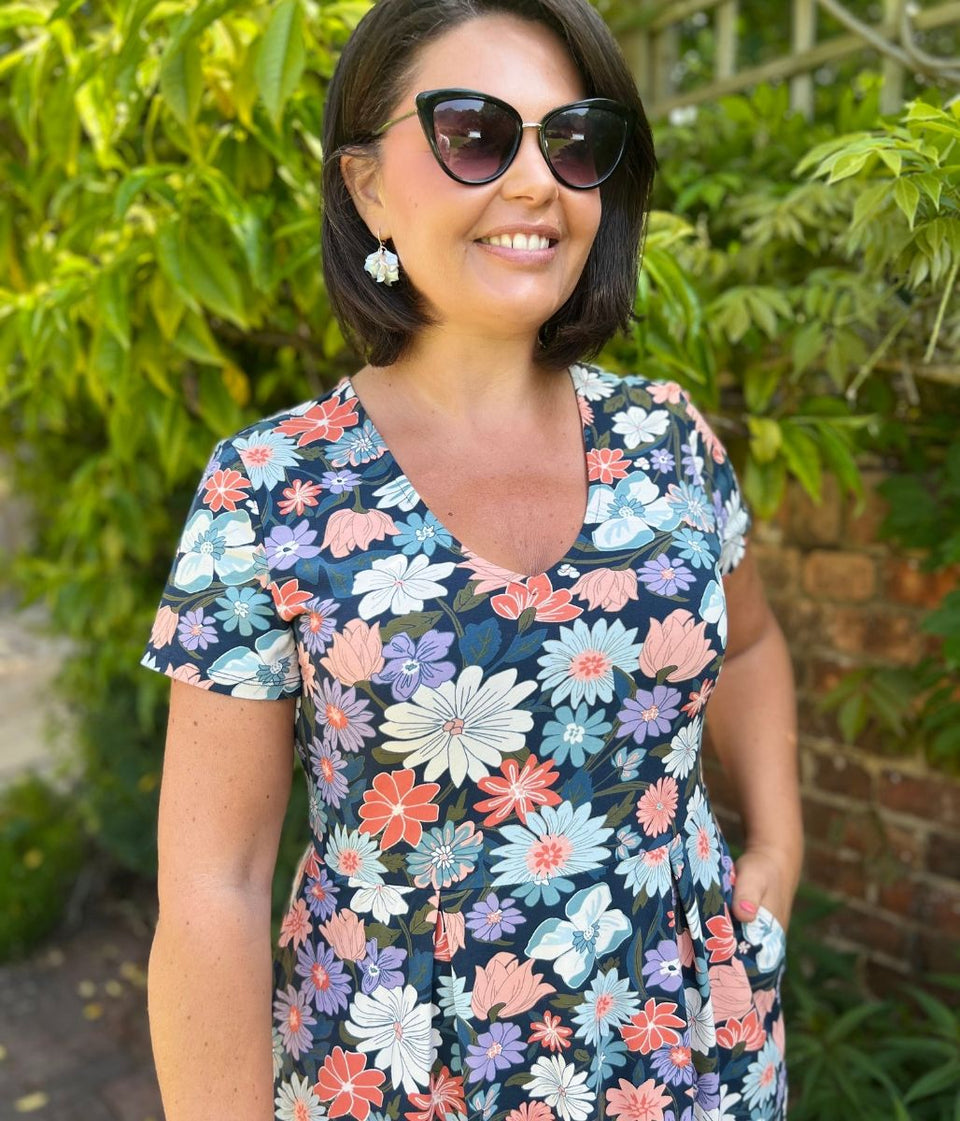 Ex Seasalt Helena Maritime Midi Dress