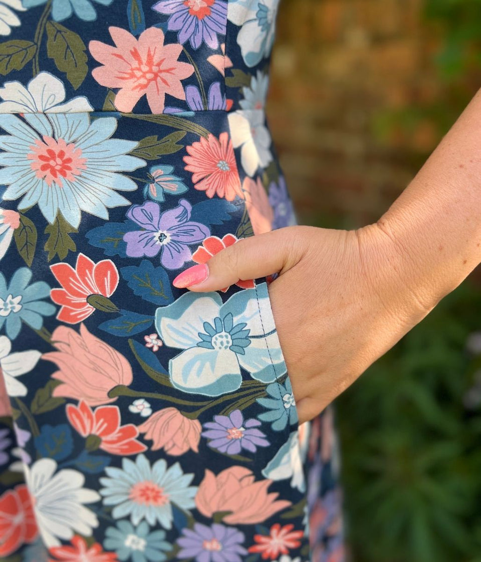 Ex Seasalt Helena Maritime Midi Dress