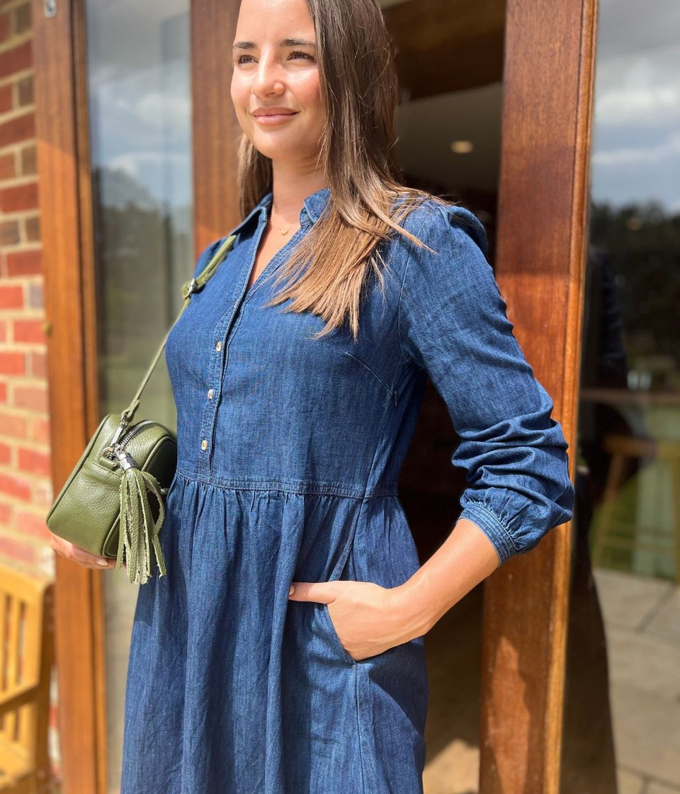Brakeburn Ashmore Denim Shirt Dress