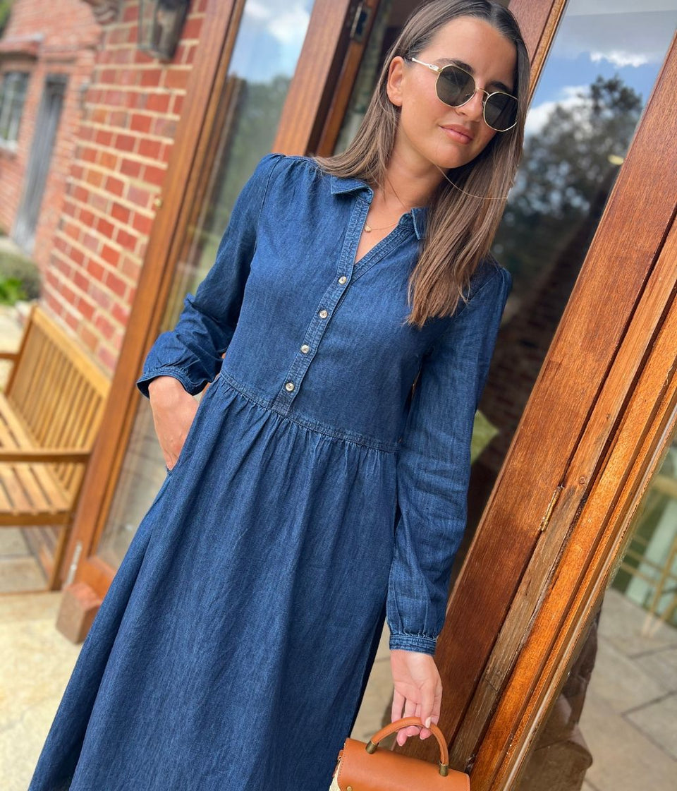 Brakeburn Ashmore Denim Shirt Dress