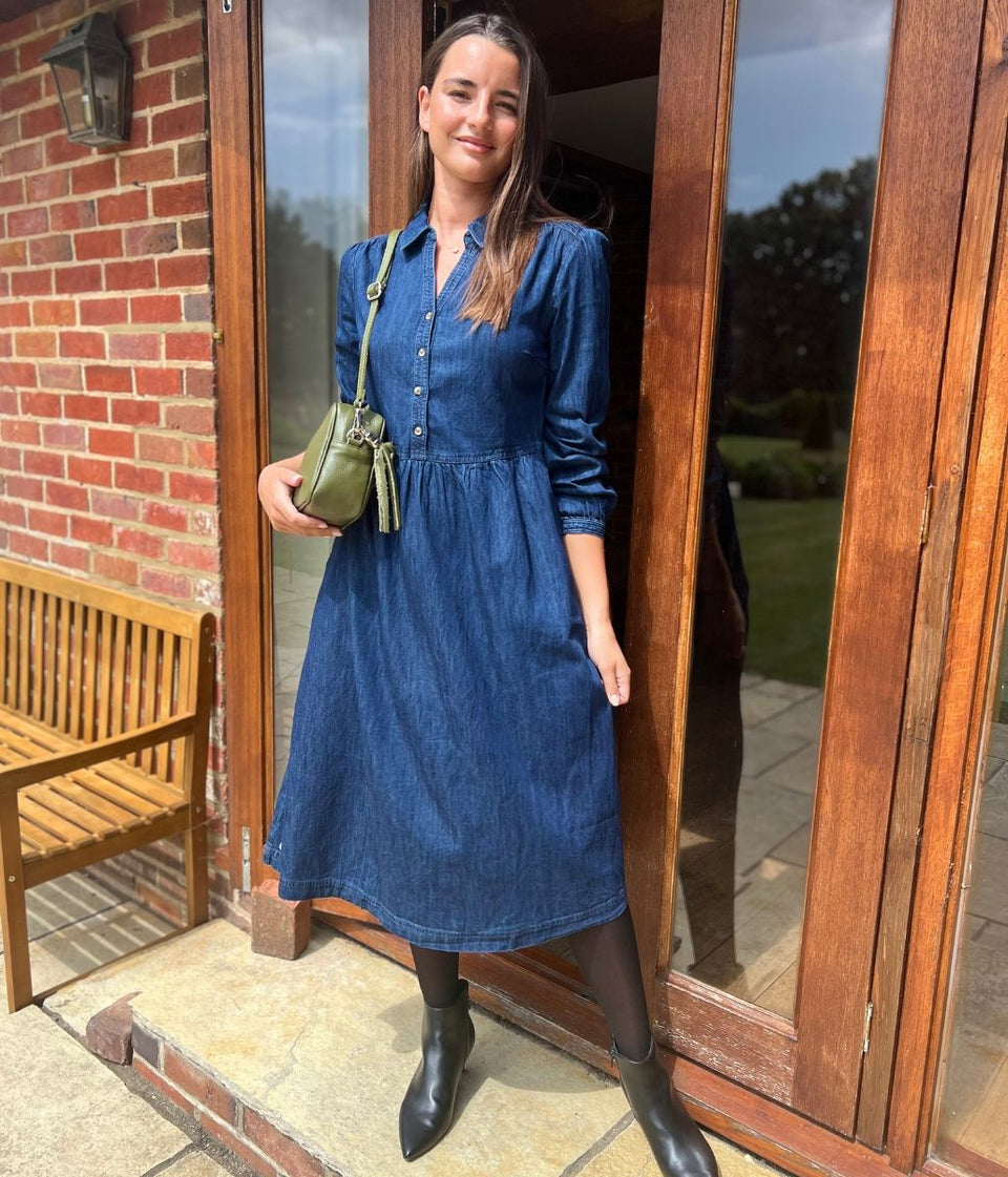 Brakeburn Ashmore Denim Shirt Dress