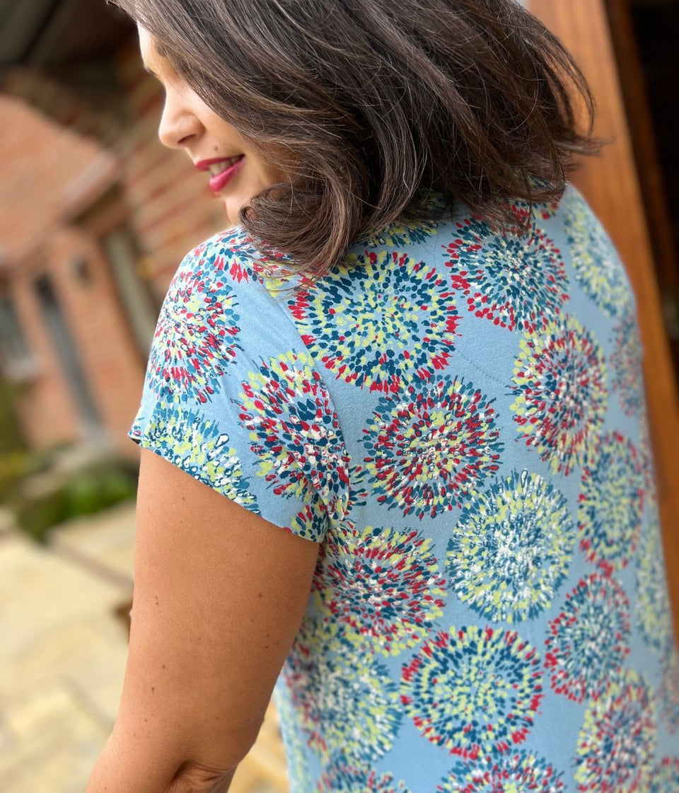 Mistral Blue Kaleidoscope Tunic Dress