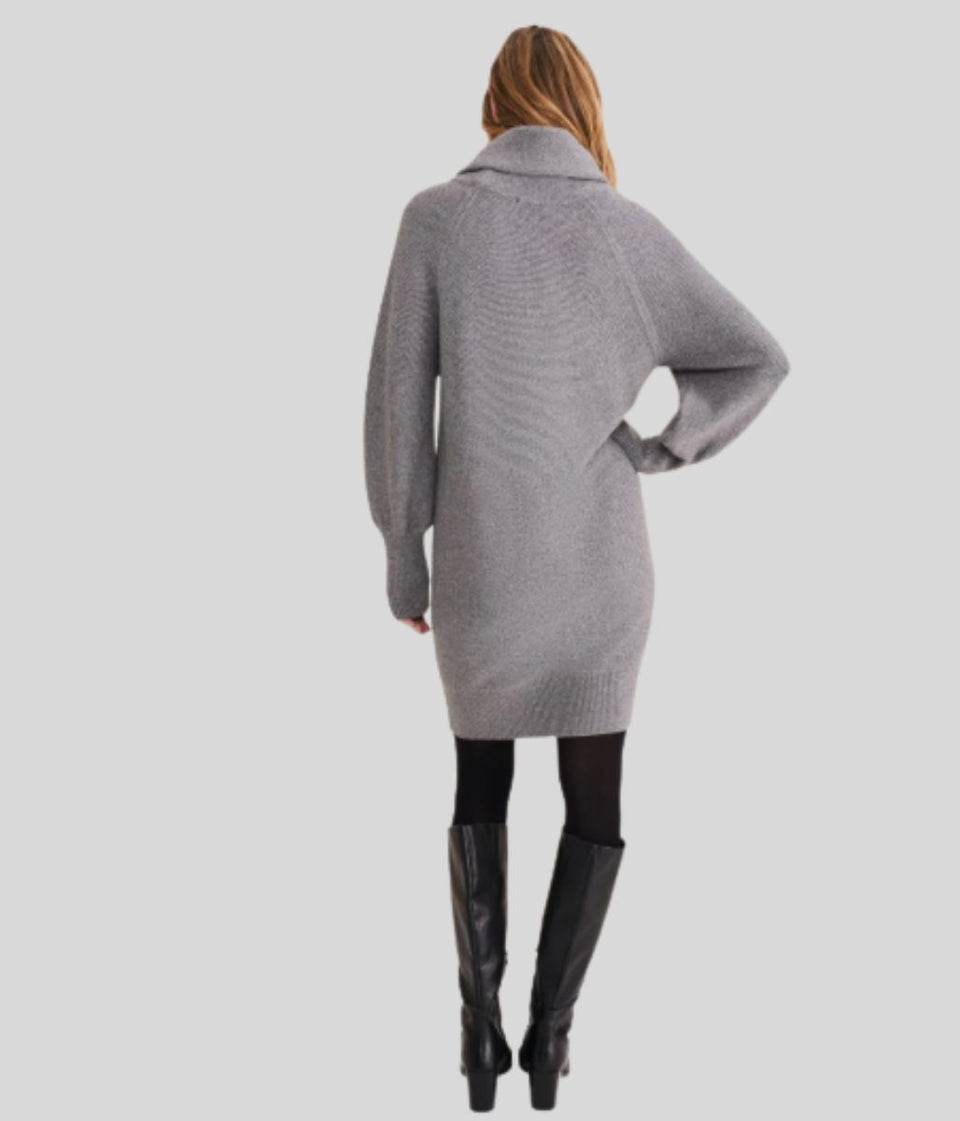 Grey Dahlie Knitted Jumper Dress