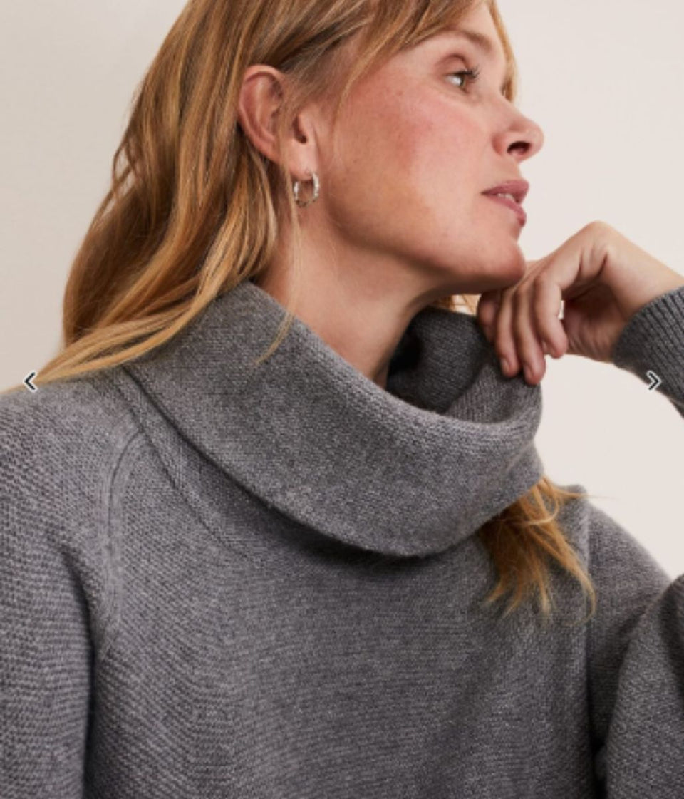 Grey Dahlie Knitted Jumper Dress