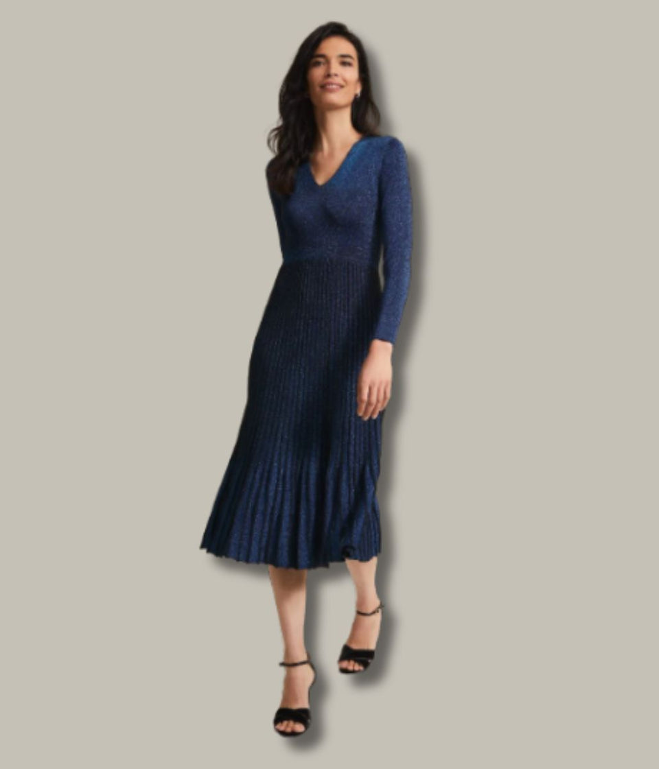 Jessamin Shimmer Knit Midi Dress