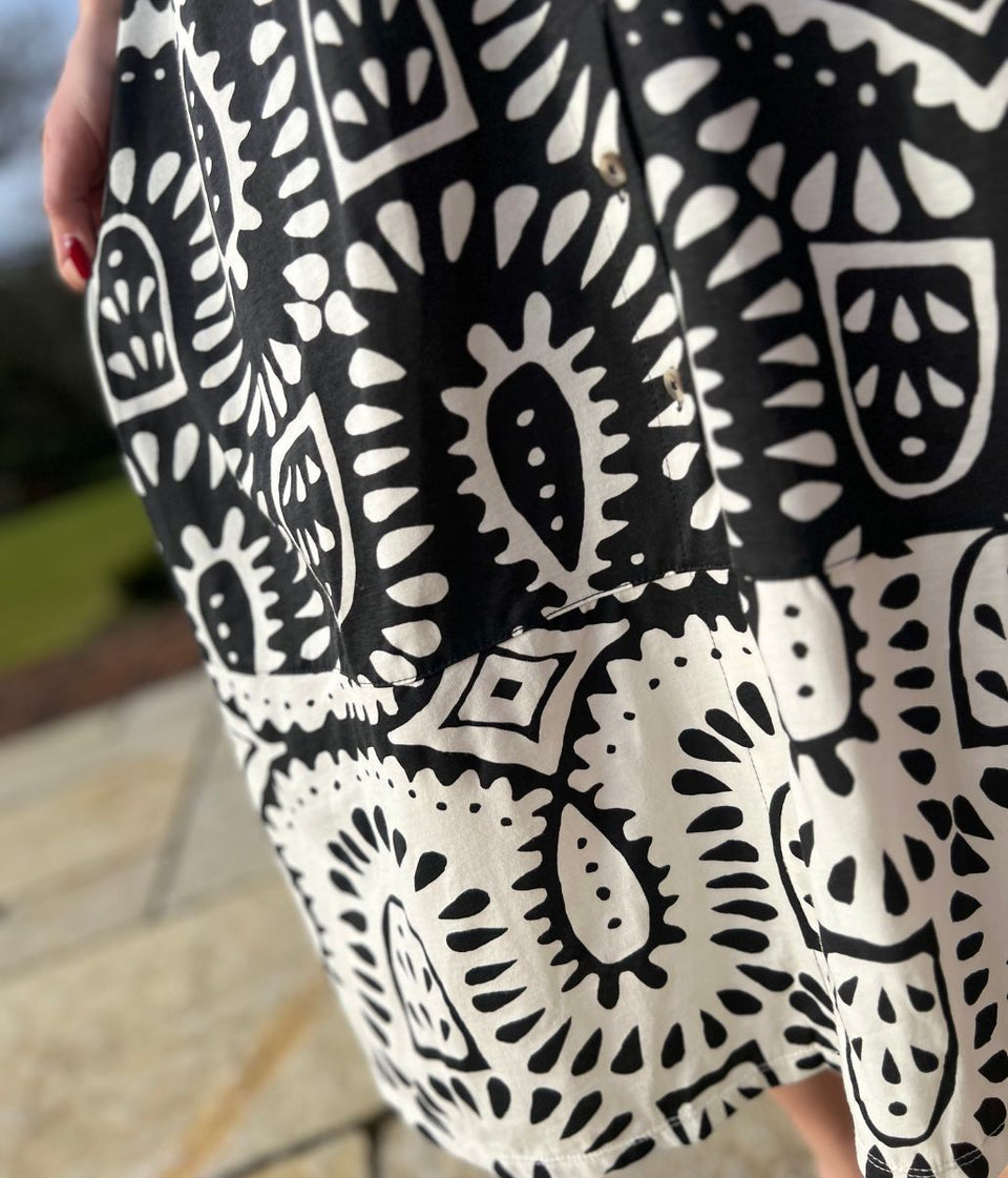 Rua Jersey Midi Shirt Dress