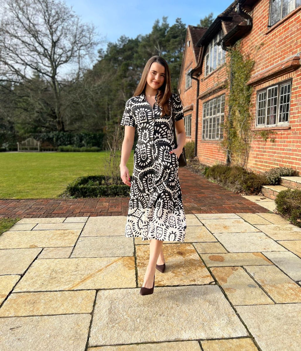 Rua Jersey Midi Shirt Dress