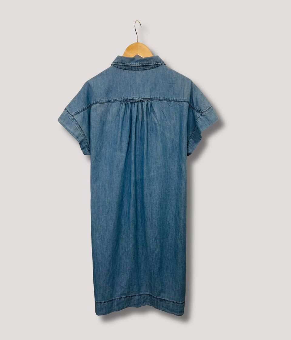 Light Denim Short Shirt Dress