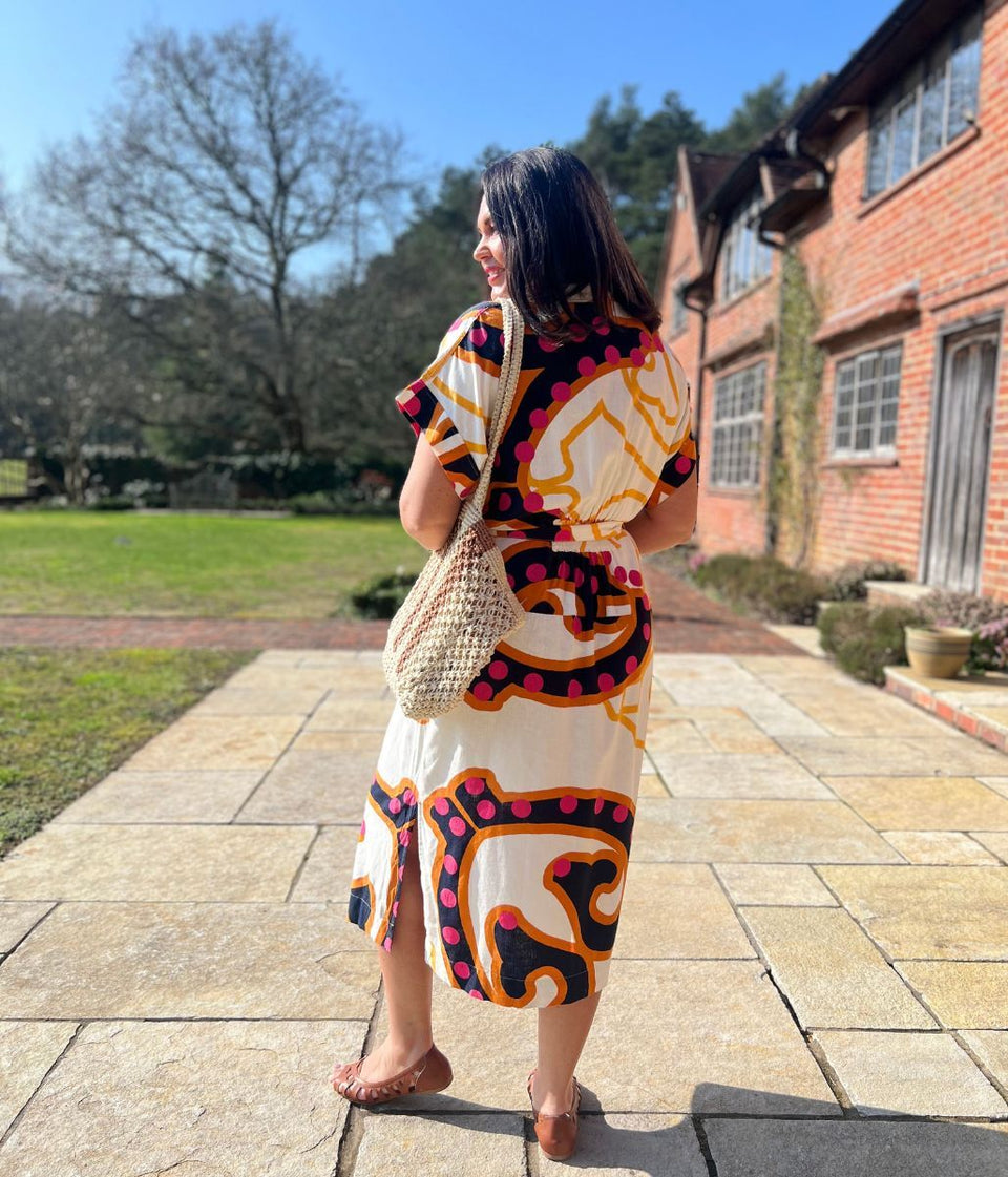 Marianne Linen Blend Midi Dress