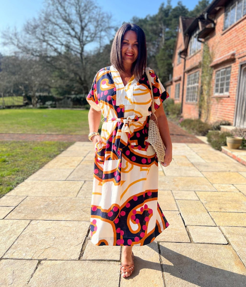 Marianne Linen Blend Midi Dress