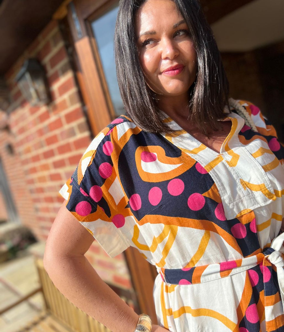 Marianne Linen Blend Midi Dress