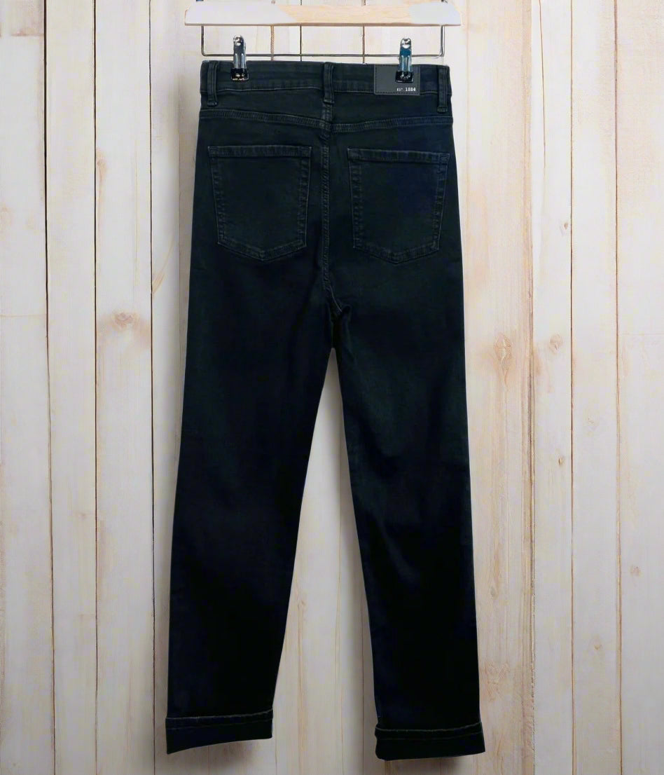 Navy Harper Ankle Grazer Jean