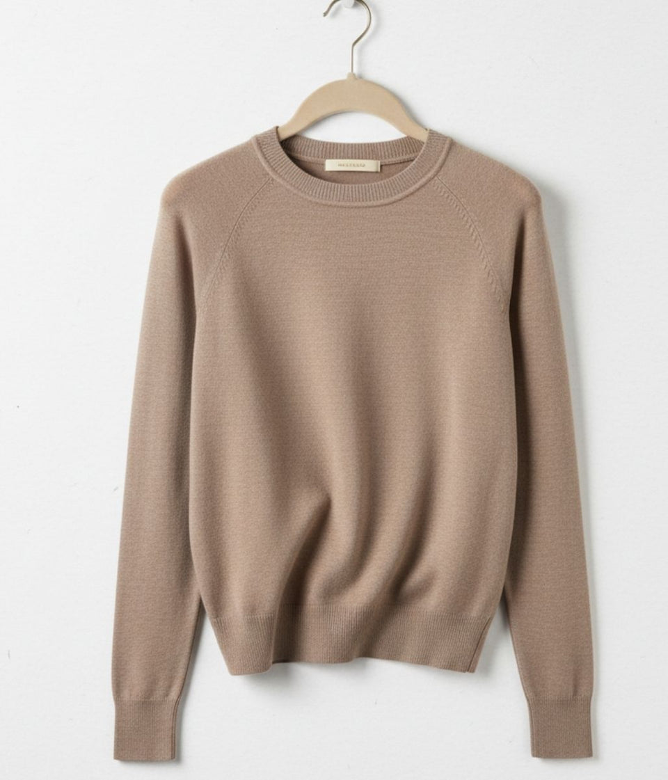 soft camel jumper long sleeved capsule jumper