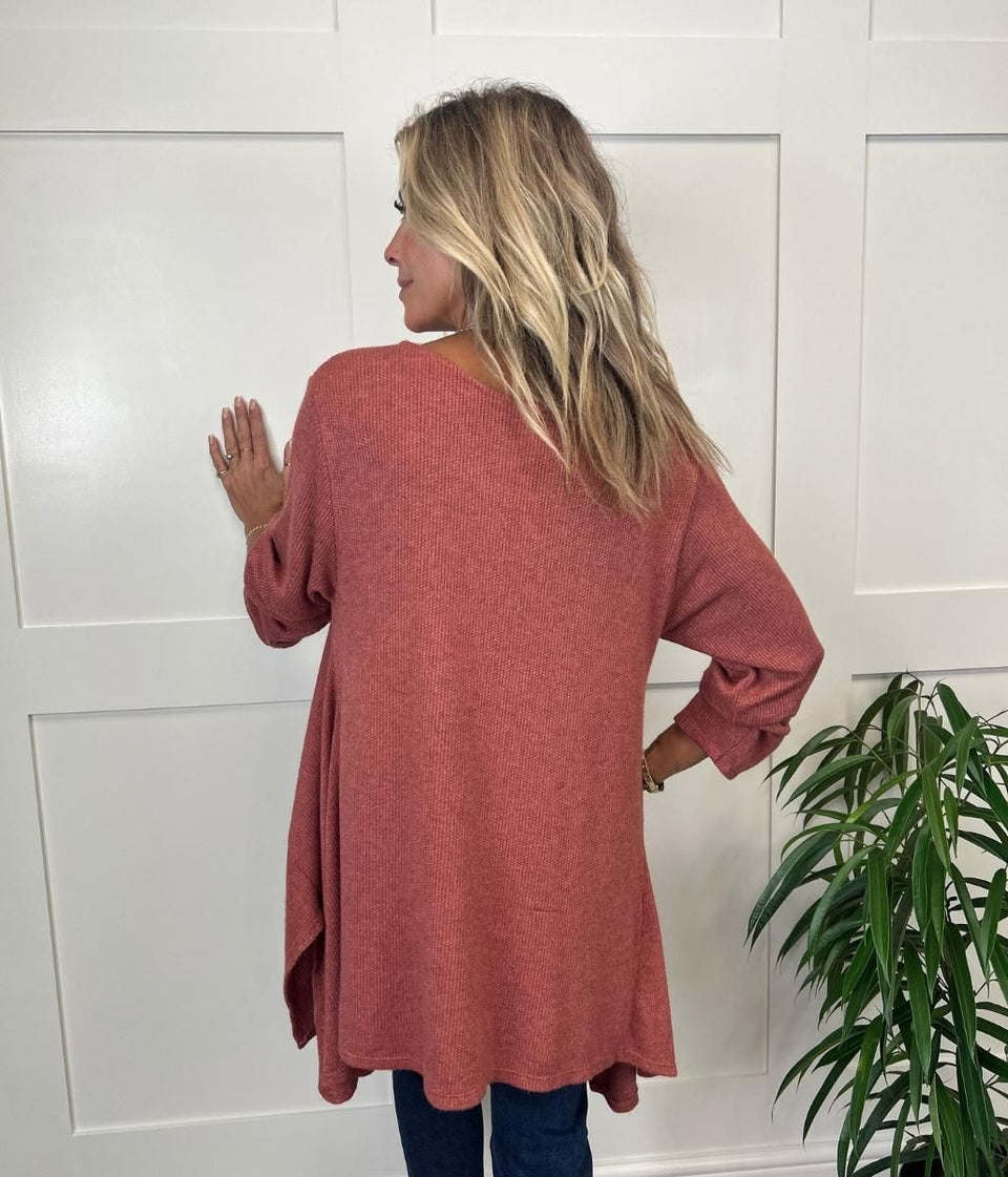 Rust Elena Knit Tunic