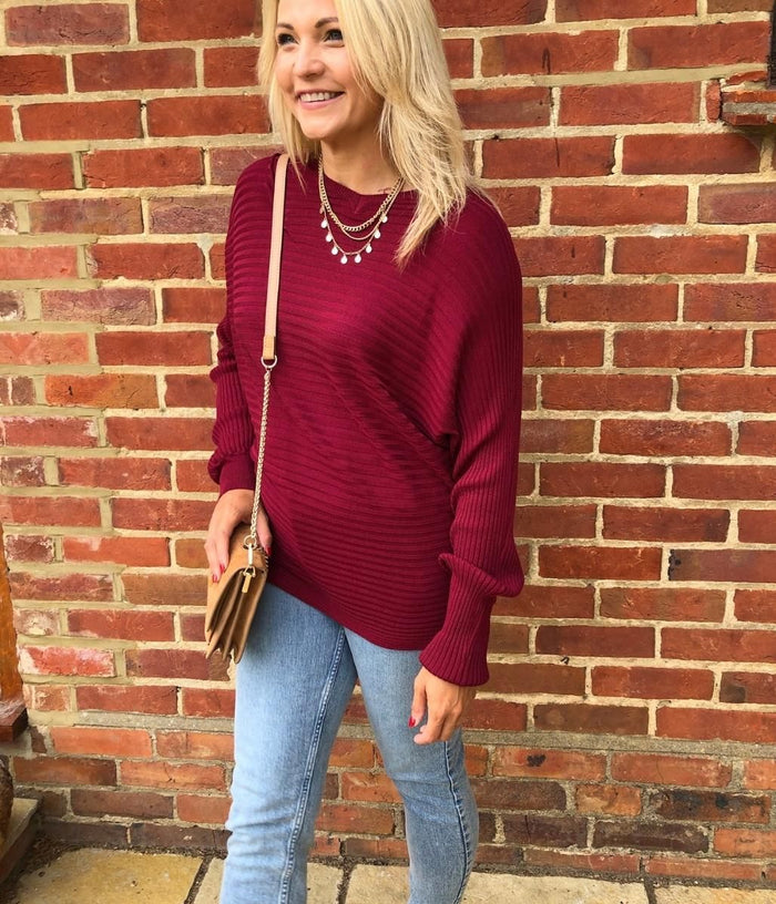 Burgundy jumper outlet outfit