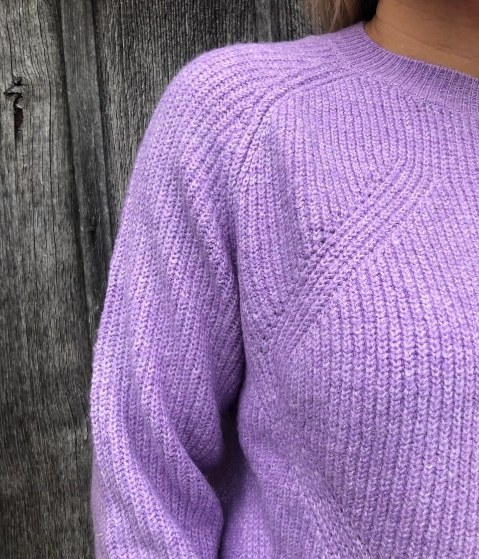 Lillac Ribbed Relaxed Jumper