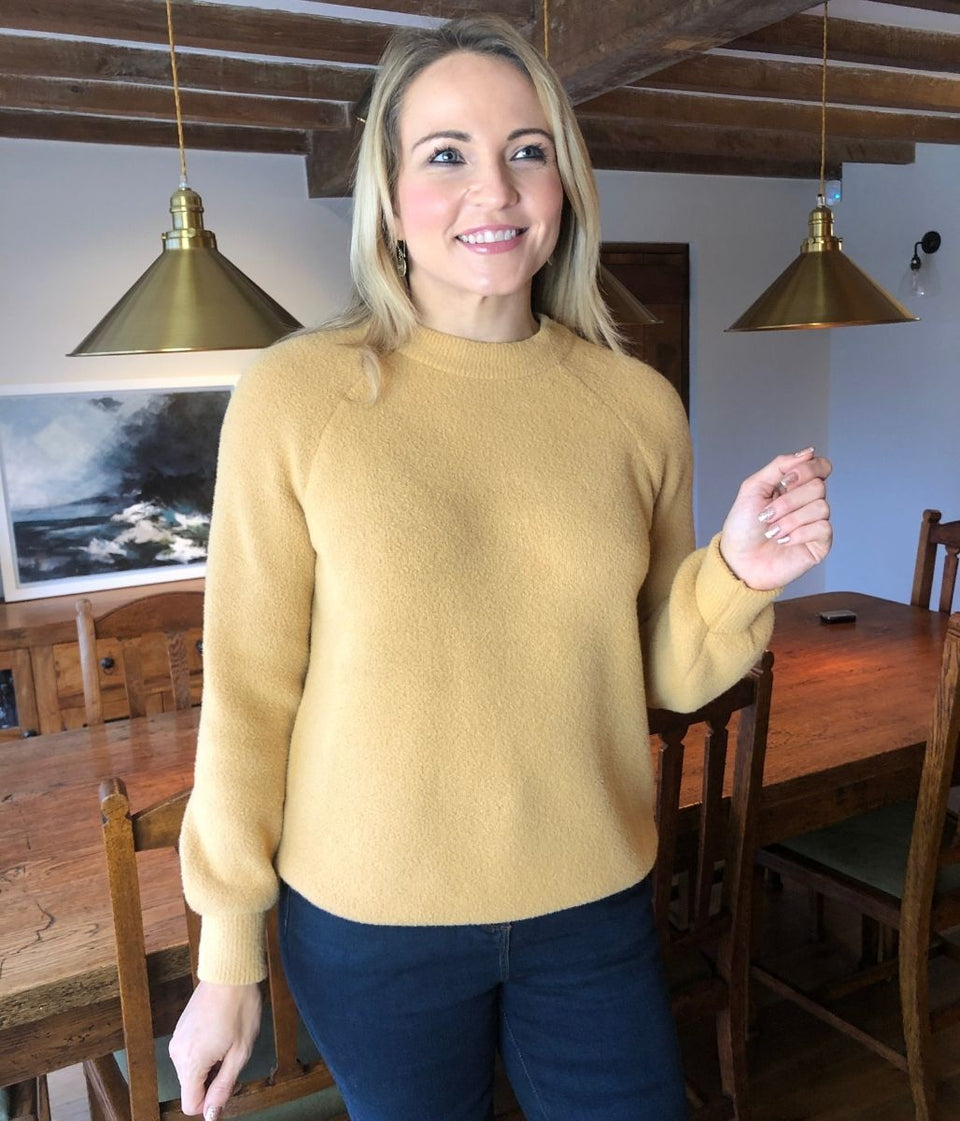 Tan Super Soft Bell Sleeve Jumper