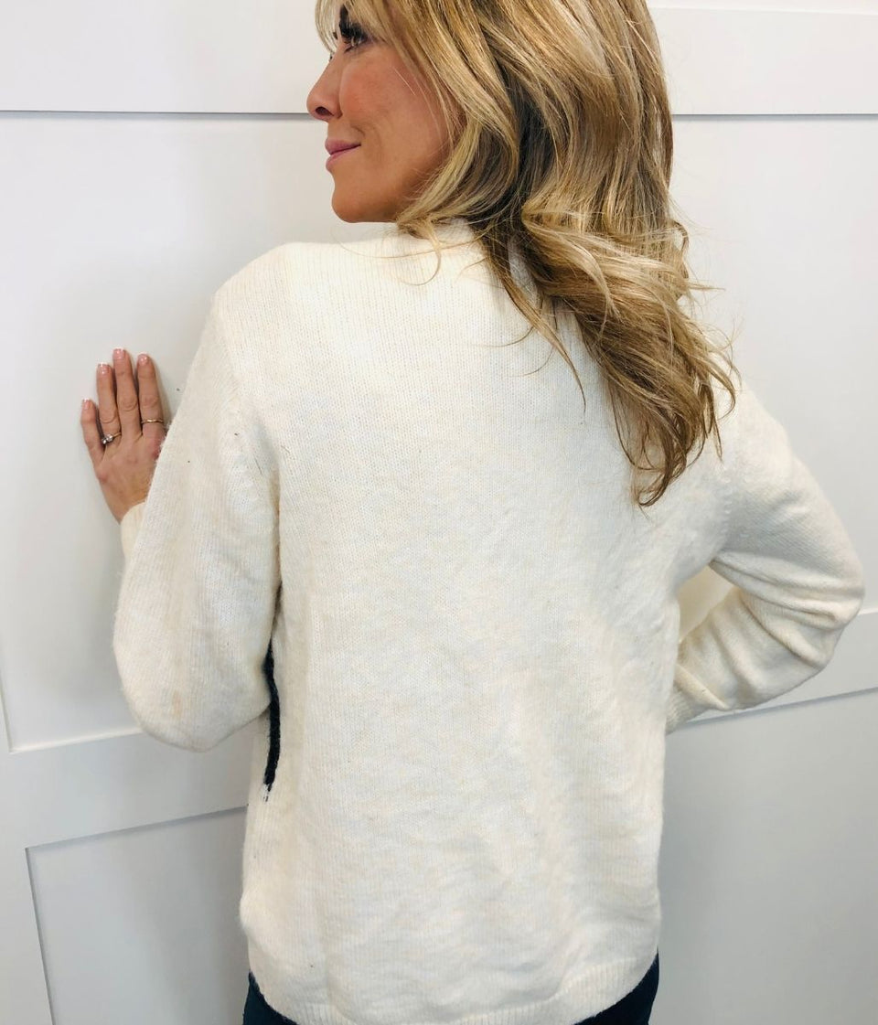 Ivory Diamond Argyle Jumper