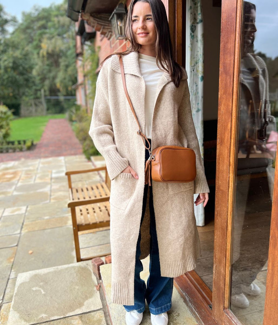Oatmeal Longline Coatigan