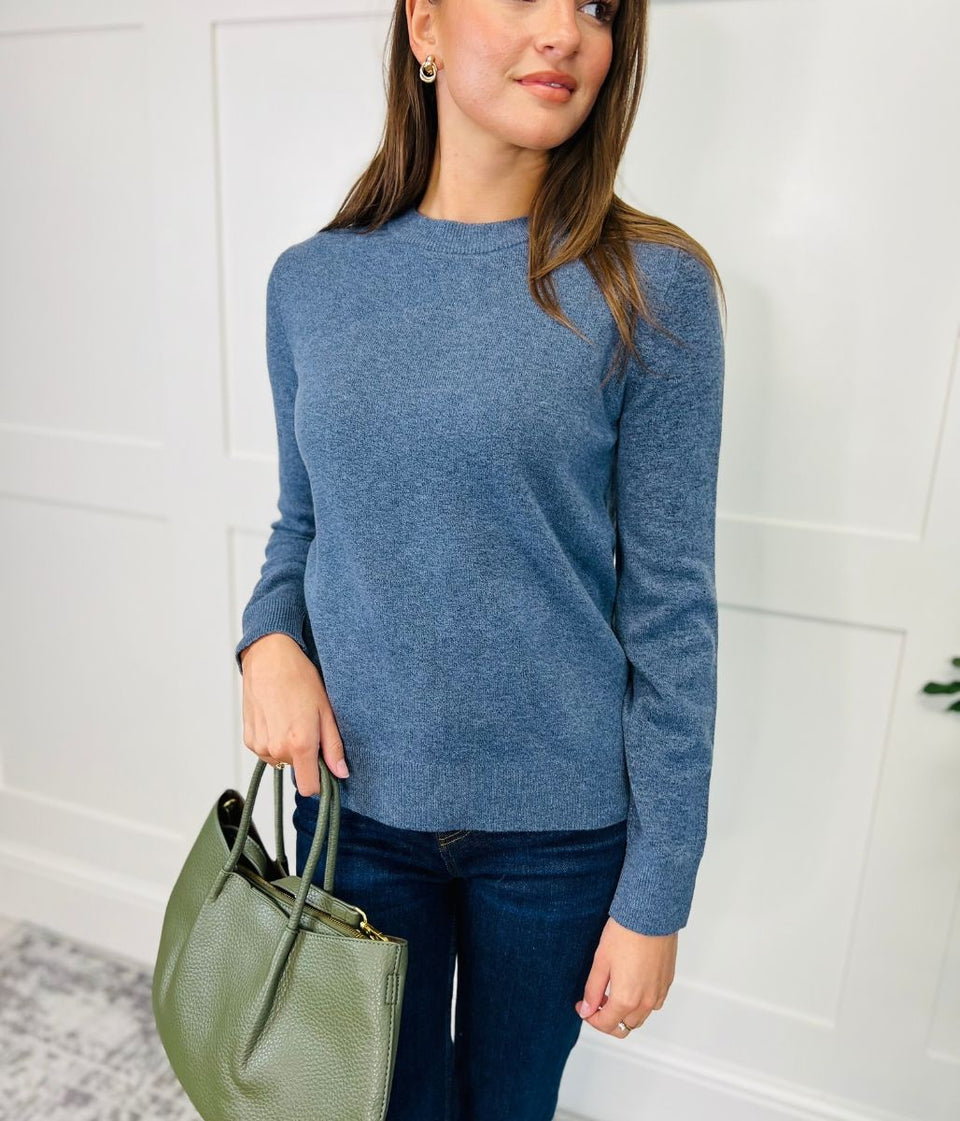 Blue Recycled Blend Jumper