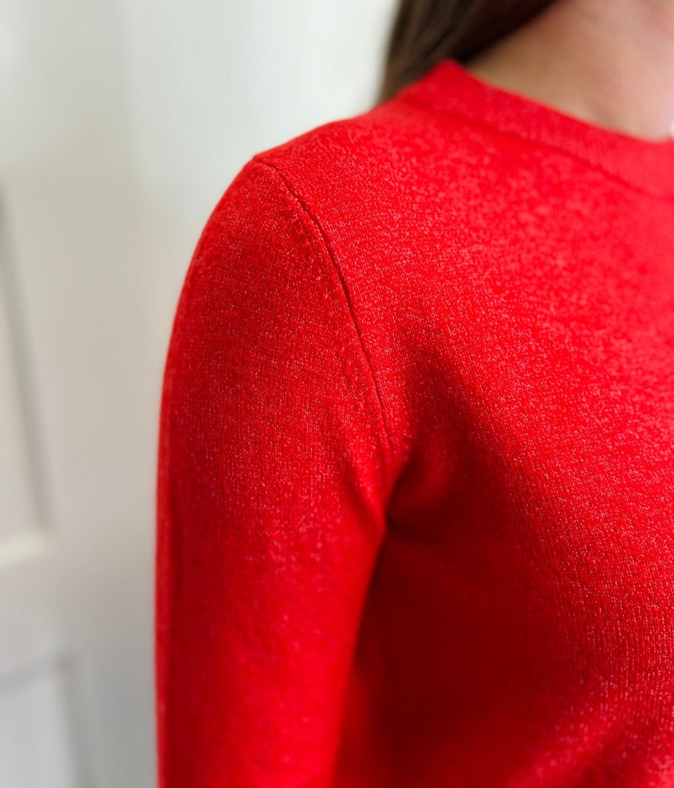 Red Recycled Blend Jumper