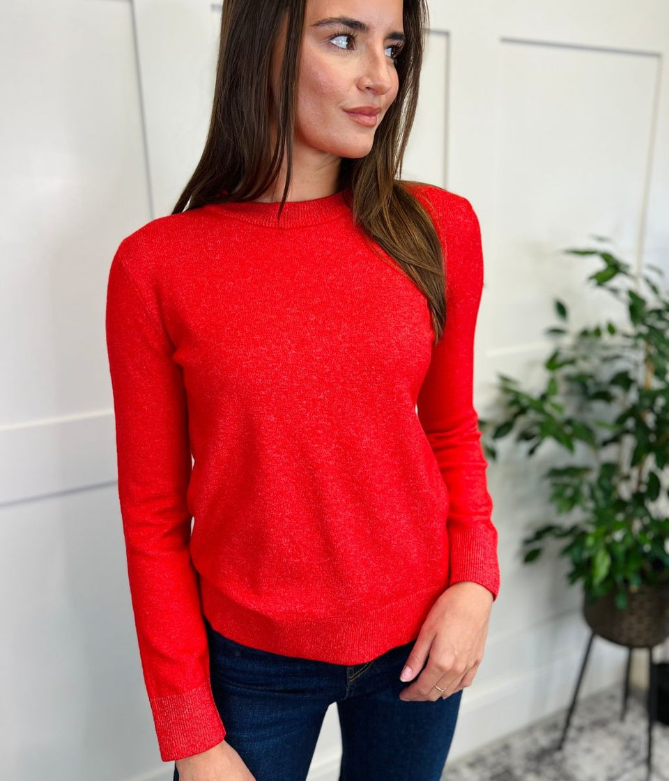 Red Recycled Blend Jumper