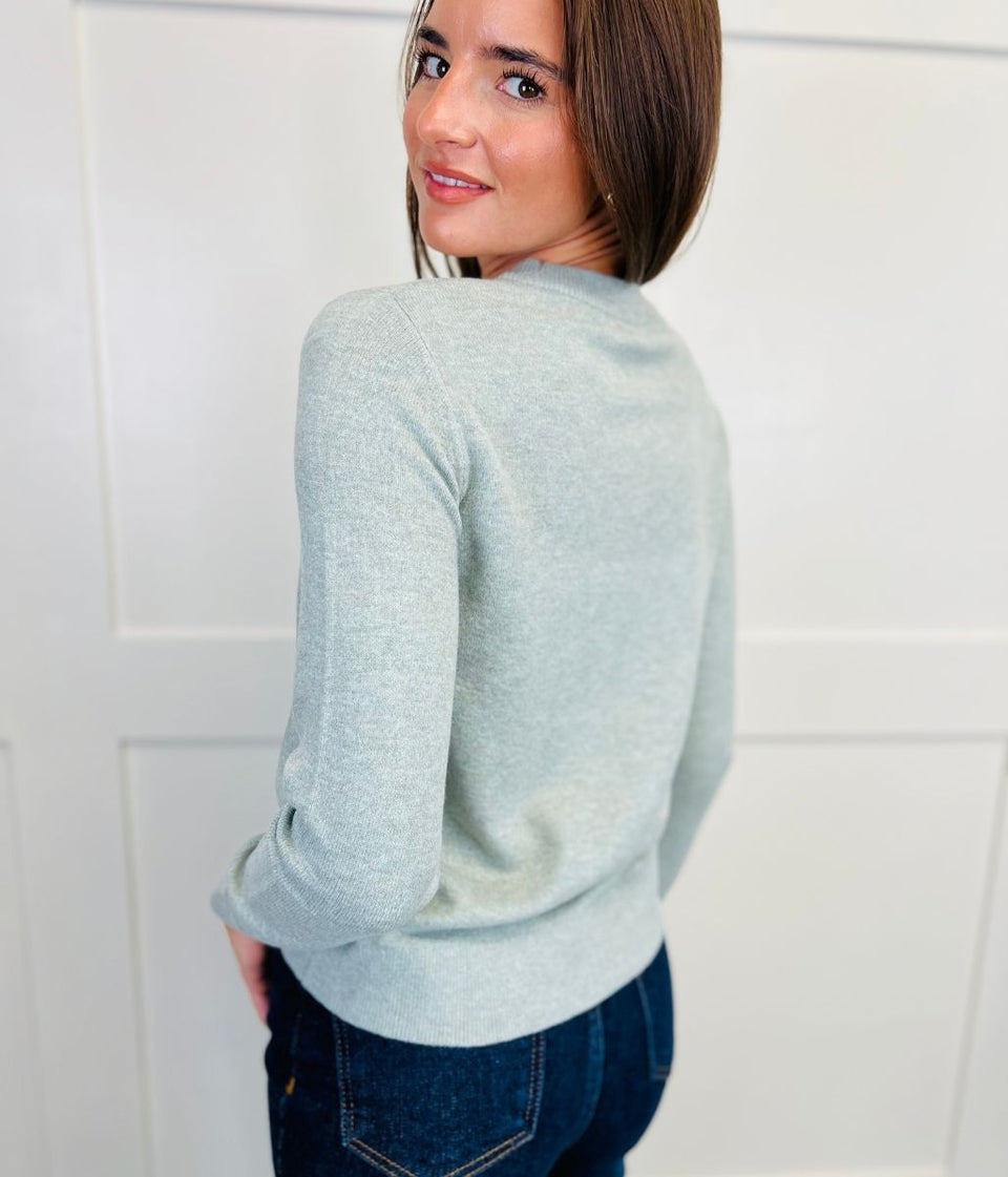 Sage Green Recycled Blend Jumper