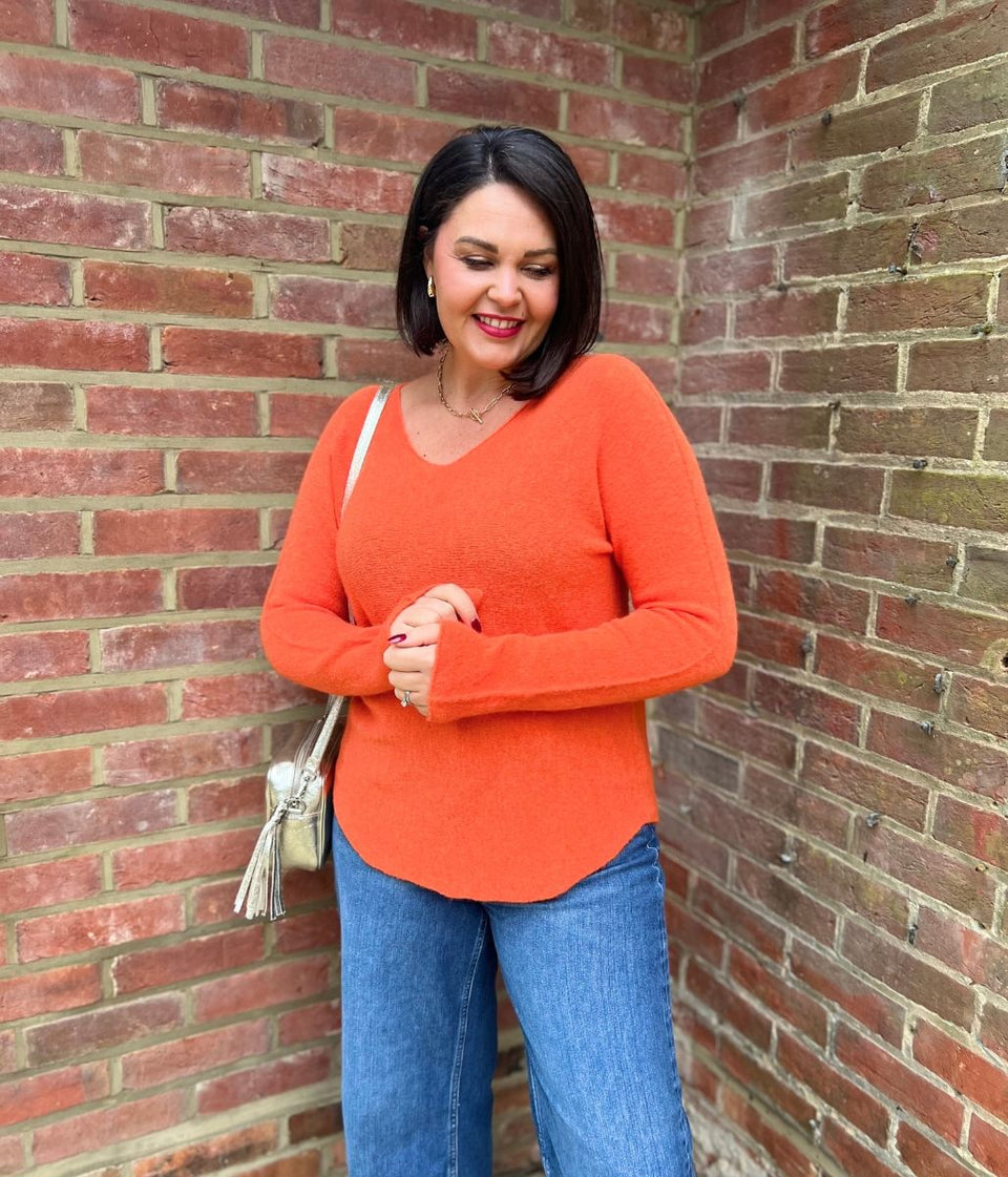 Orange Super Soft Ria Jumper