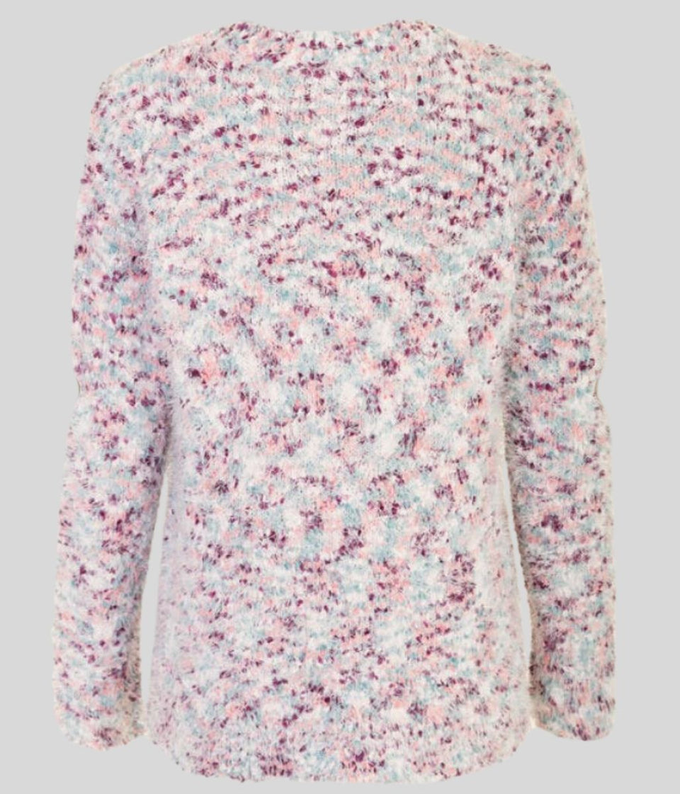 Pale Pink Textured Soft Jumper