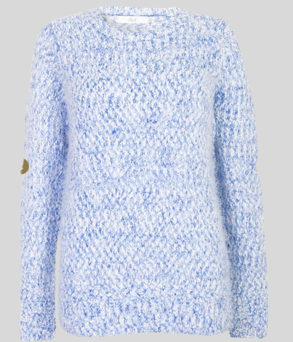 Light Blue Textured Soft Jumper