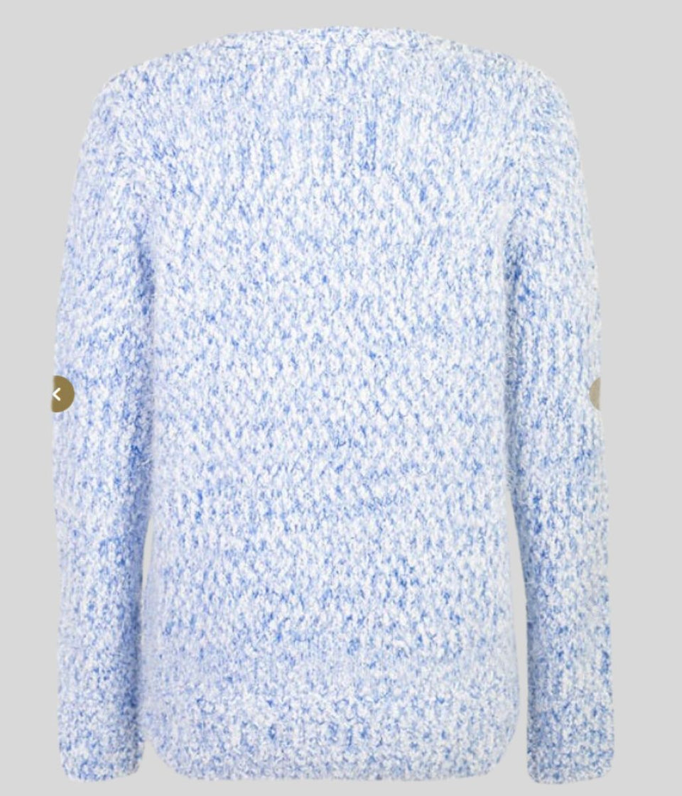 Light Blue Textured Soft Jumper