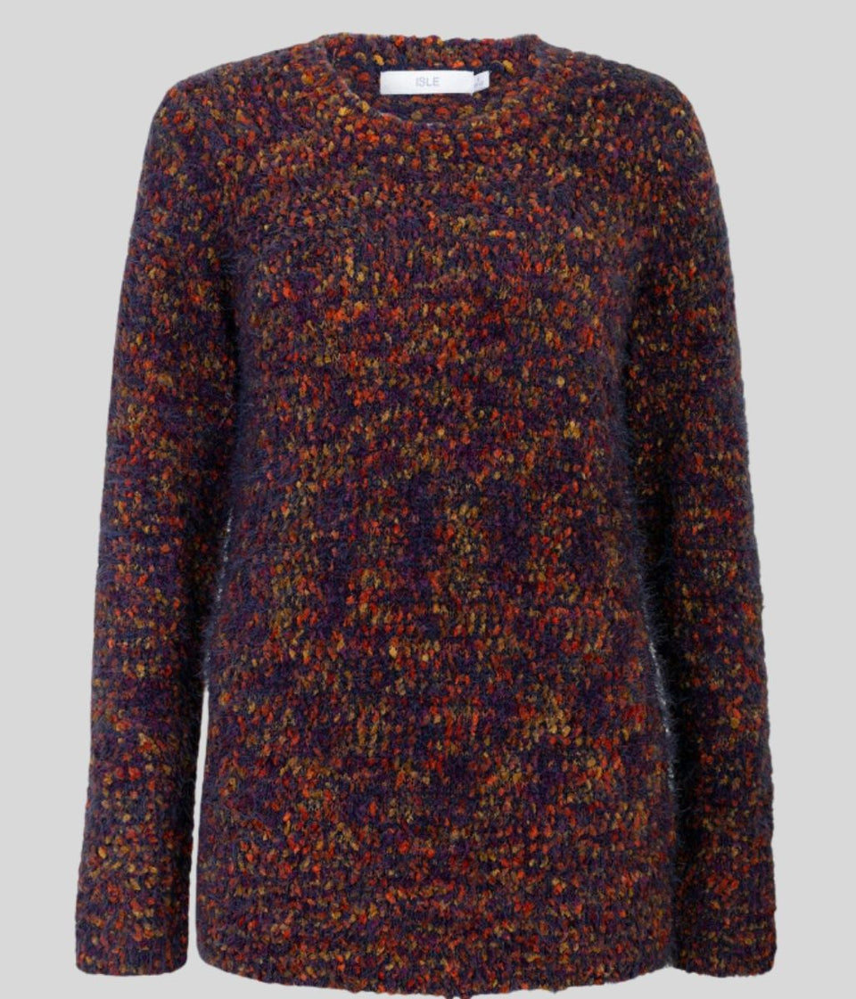 Rust Textured Soft Jumper