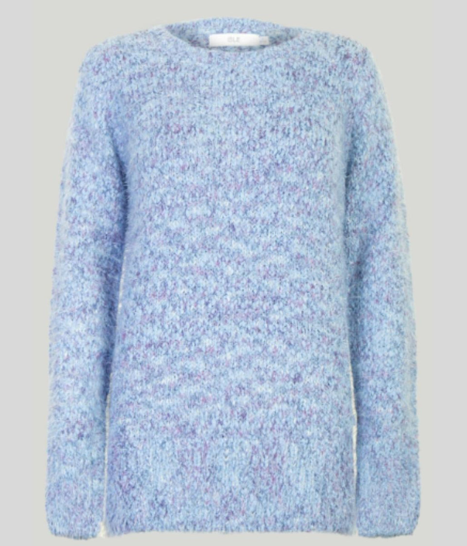 Blue Textured Soft Jumper