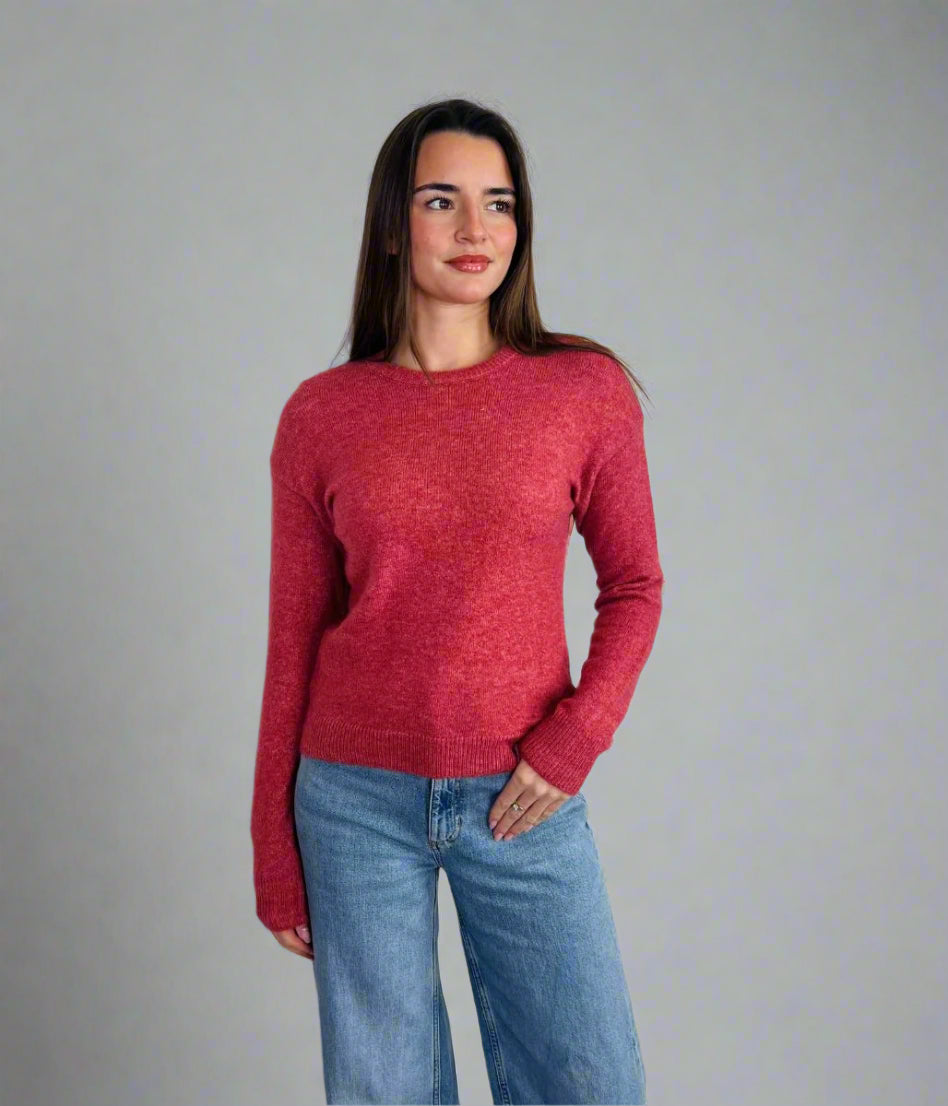 Salmon Pink Wool Blend Jumper