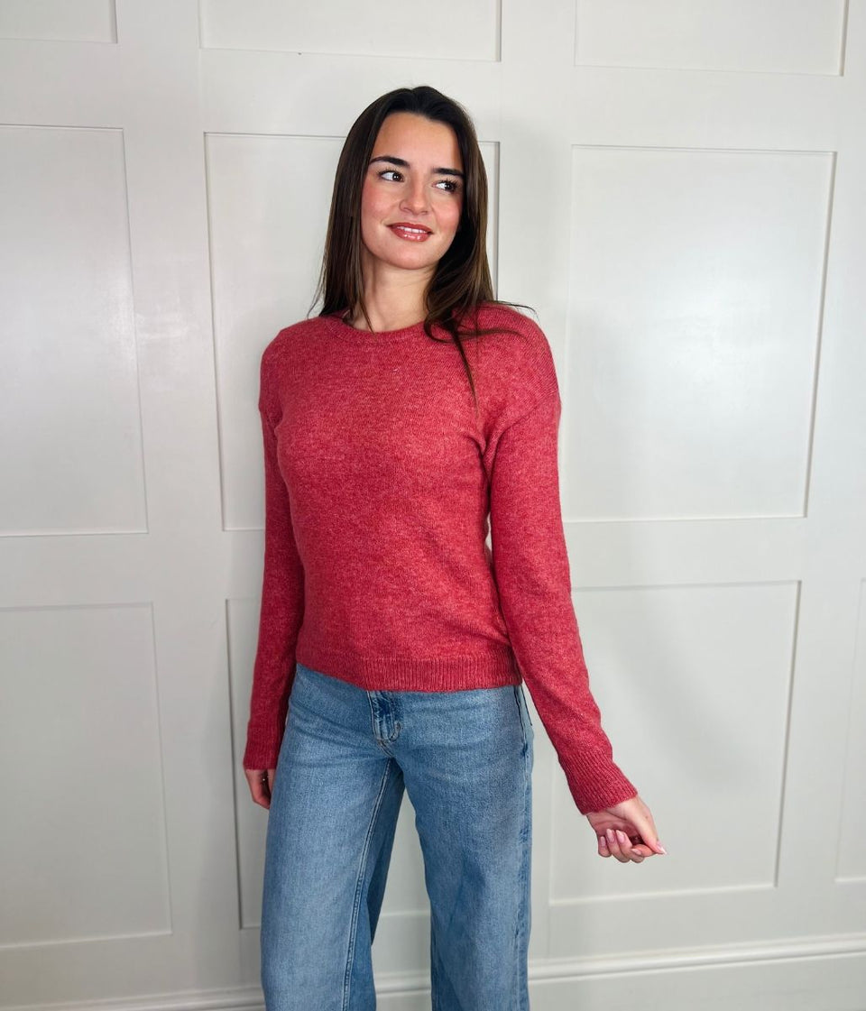 Salmon Pink Wool Blend Jumper