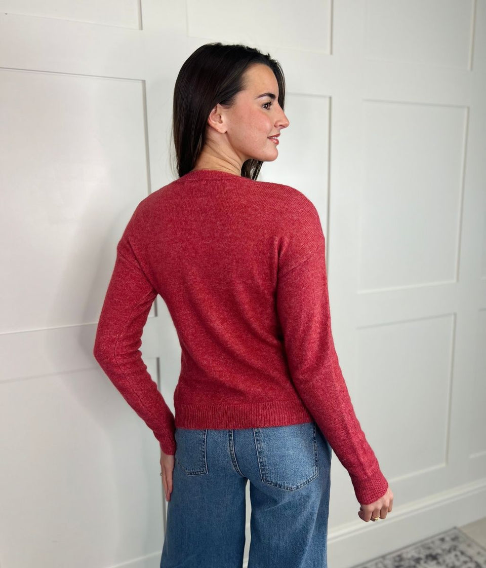 Salmon Pink Wool Blend Jumper