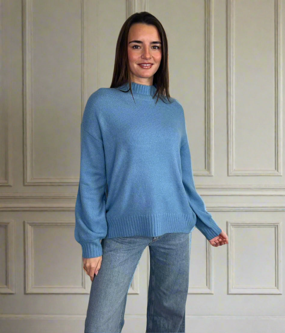 Blue Heidi Relaxed Jumper